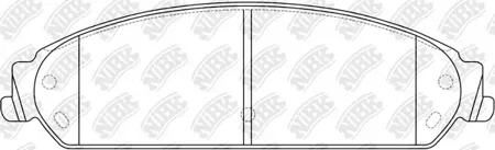NIBK PN0421 Колодки торм.передние