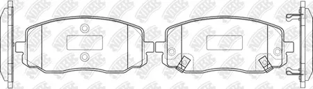 NIBK PN0438 Колодки торм.передние Kia Picanto 1.01.1D 04>