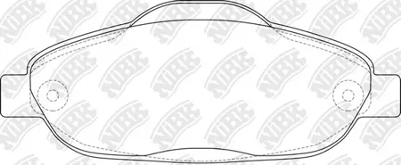 NIBK PN0450 Колодки торм.передние Peugeot 308 1.4-1.6i 07>