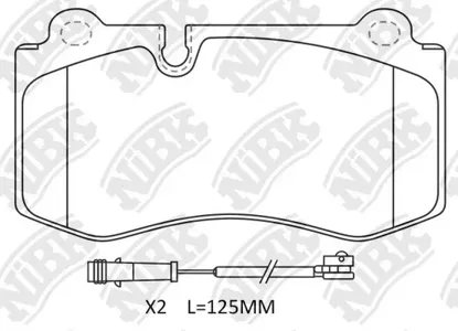 NIBK PN0453W Колодки торм.передние MB W221 3.55.06.03.2CDi 05>