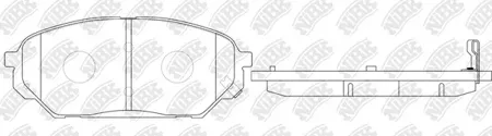 NIBK PN0456 Колодки торм.передние Hyundai ix55Veracrus 3.83.0DTD 07>