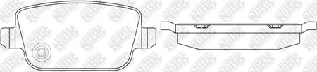 NIBK PN0461 Колодки торм.задние Land Rover Freelander 2.23.2 06>