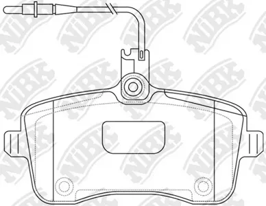 NIBK PN0469W Колодки торм.передние Peugeot 407 1.8i1.6HDi 04>