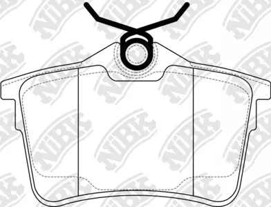 NIBK PN0472 Колодки торм.задние Citroen Berlingo , Peugeot Partner 1.61.6HDi2.0HDi 08>