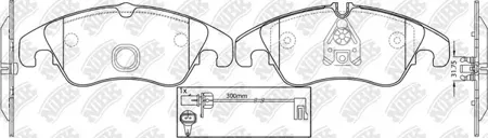 NIBK PN0477W Колодки торм.передние Audi A4, A5, Q5 07=>