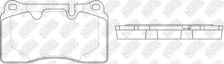NIBK PN0486 Колодки торм.передние VW Touareg , Land Rover Range Rover 3.2-4.2i3.0TDi V6 05>