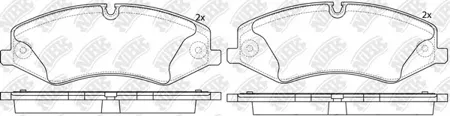 NIBK PN0488 Колодки Land Rover DISCOEVRY IV (LA) 2.7 TD [2009-...]