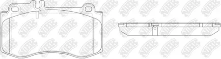 NIBK PN0491 Колодки торм. Mercedes CLS (C218) E-CLASS (W212) CLS Shooting Brake (X218)