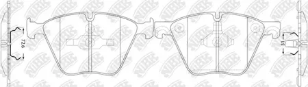 NIBK PN0494 Колодки BMW F01,F02,F03,F04 5.0 08->
