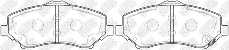 NIBK PN0496 Колодки торм.передние Chysler Gr. Voyager IV, Jeep Cherokee Wrangler 07>