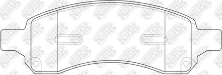 NIBK PN0517 Колодки торм.передние Chevrolet TailBlazer, Saab 9-7 4.25.3 05>