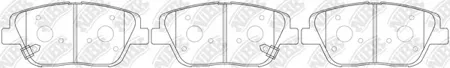 NIBK PN0536 Колодки торм.передние Hyundai Sonata V2.0CRDi 09>