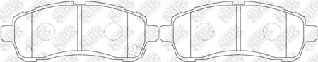 NIBK PN0544 Колодки торм.передние Mazda Demio 1.31.5 DE3ASDE3FSDY5FS 07>