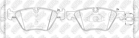 NIBK PN0545 Колодки торм.передние BMW 5 F10 523-530D 10=>