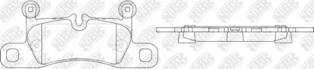 NIBK PN0565 Колодки торм.задние Porshce Cayenne 3.0-4.8 10>