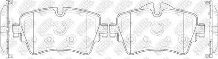 NIBK PN0573 Колодки торм.передние BMW F52F45F46F48F39Mini CooperCooper S