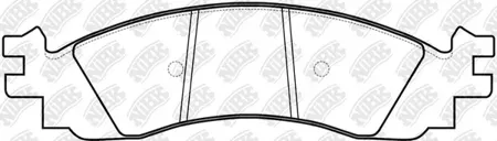 NIBK PN0605 колодки диковые п. Ford Explorer 06-10Taurus 11>, Mercury Mountaineer 06-10