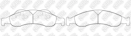 NIBK PN0608 Колодки торм. 