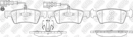 NIBK PN0611W Колодки торм.задние VW Multivan V Touareg TranSporter V