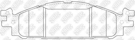 NIBK PN0622 Колодки торм.передние Ford Explorer 11-14
