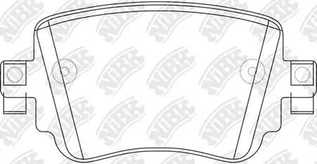 NIBK PN0624 Колодки торм.задние Audi Q3, Skoda Octavia 2.0TFSI2.0TDI 14>