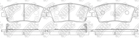NIBK PN0661 Колодки торм.передние Hyundai ix35, Kia Sportage 1.6-2.0iCRDi 07>