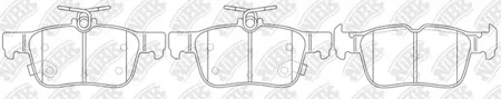 NIBK PN0666 Колодки торм.задние Ford Mondeo V 1.62.02.0TDCI 13>