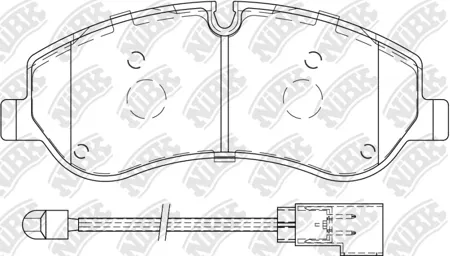 NIBK PN0667W колодки дисковыепередние Ford Transit 310-470 12>