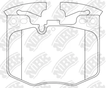 NIBK PN0681 Колодки торм.передние BMW 3(G20)5(G30)6(G32)7(G11)X3(G01)X5(G05)X6(G06)X7(G07) -