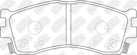 NIBK PN0702 Колодки торм.передние Kia Carens I, CLARUS, RIO, SHUMA, SHUMA II 96=>
