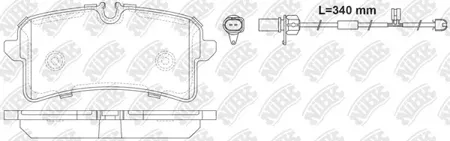 NIBK PN0719W Колодки торм.задние Audi A6A7A8 2.0TFSi-6.32.0TDi-4.2TDi 09>