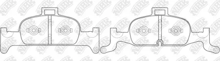 NIBK PN0728 Колодки торм.передние Audi A4A5A6Q5 15>