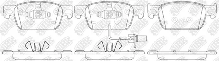 NIBK PN0732W Колодки торм. Audi A4 15- перед.