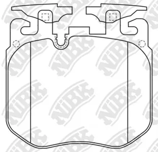 NIBK PN0735 Колодки торм.передние BMW G20G30G11G05G06