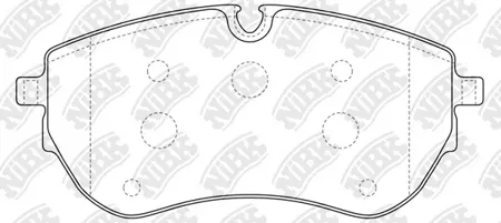 NIBK PN0737 Колодки торм.передние
