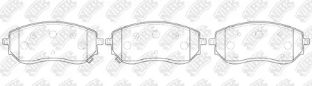 NIBK PN0760 Колодки торм.