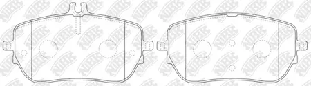 NIBK PN0762 Колодки торм.передние MB W177W247C118X118
