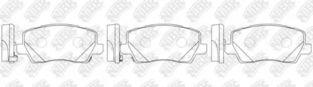 NIBK PN0767 Колодки торм.передние
