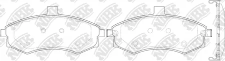 NIBK PN0788 Колодки торм.передние Hyundai Elantra 1.6i2.0DOHCCRDi 02>