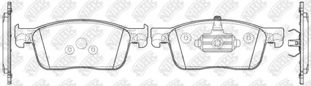NIBK PN0792 Колодки торм.передние