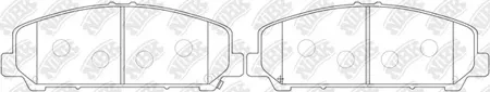 NIBK PN0841 Колодки торм.передние Nissan Armada 07-11Parthfinder 4.0 11>Xterra 11>