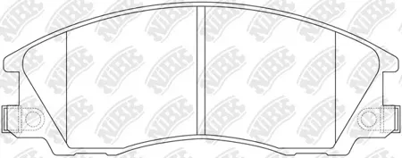 NIBK PN0853 Колодки торм.передние Hyundai Terracan 2.5TD2.9CRDi3.5i V6 01>