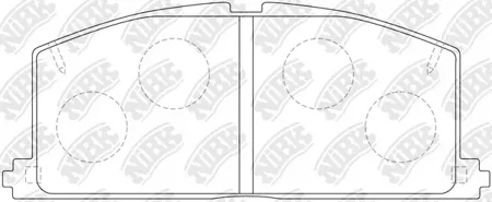 NIBK PN1077 Колодки торм.передние Toyota Camry 82-88 Carina 1.6-2.0D <98