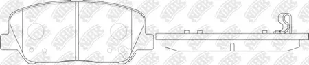 NIBK PN11001 Колодки торм.передние Hyundai ix35, Kia Carens Sportage 1.6-2.0iCRDi 07>