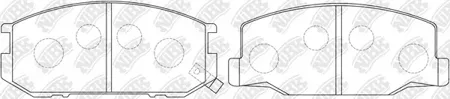 NIBK PN1217 Колодки торм.передние Toyota Previa 2.4i 90-00
