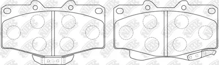 NIBK PN1219 Колодки торм.передние Toyota Land Cruiser 90, Prado 96-04