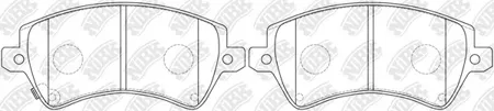 NIBK PN1224 Колодки торм.передние диск 15' Toyota Corolla 1.41.6 WTi2.0D4-D 02>