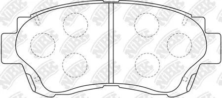 NIBK PN1228 Колодки торм.передние Toyota Camry 2.23.0 91-96 Celica 2.0 92-99