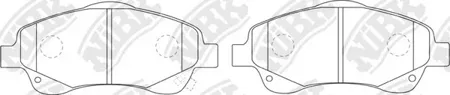 NIBK PN1233 Колодки торм.передние Toyota Avensis 1.6-2.4D-4D 03>