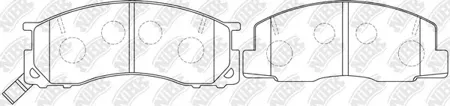 NIBK PN1273 Колодки торм.передние Toyota Previa 2.4i & 4WD 90-96
